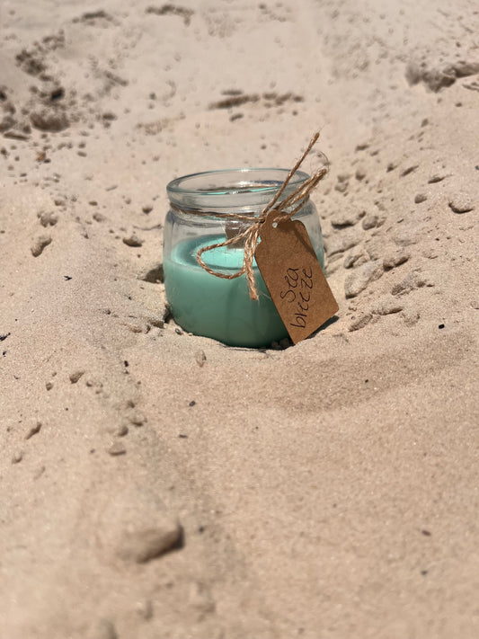 Sea breeze wood wick candle