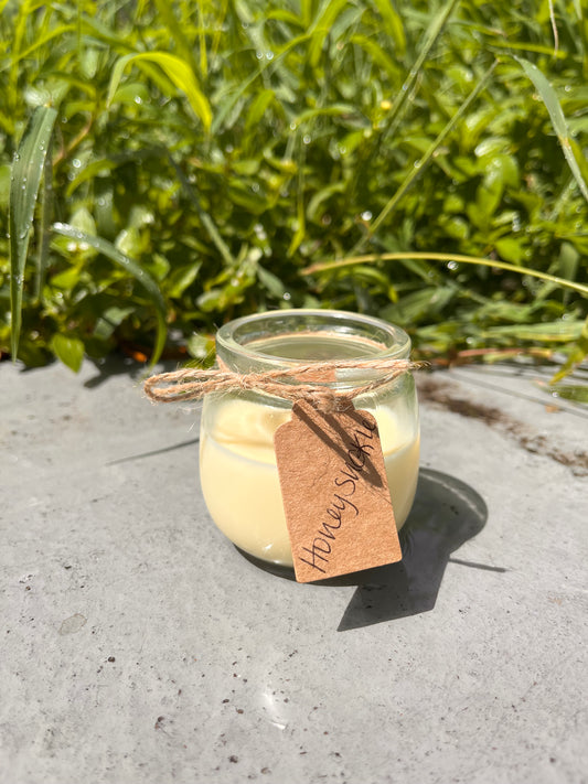 Honeysuckle wood wick candle