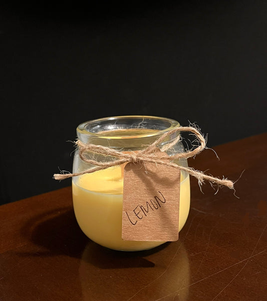 Lemon wood wick candle